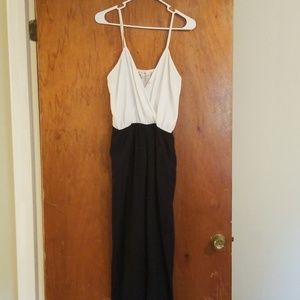 Navy Blue/White Romper